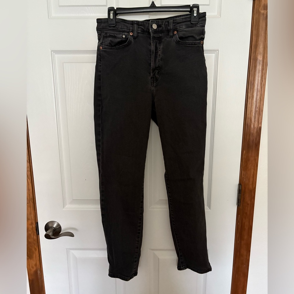 H&M Black Straight Leg Jeans Versatile Style